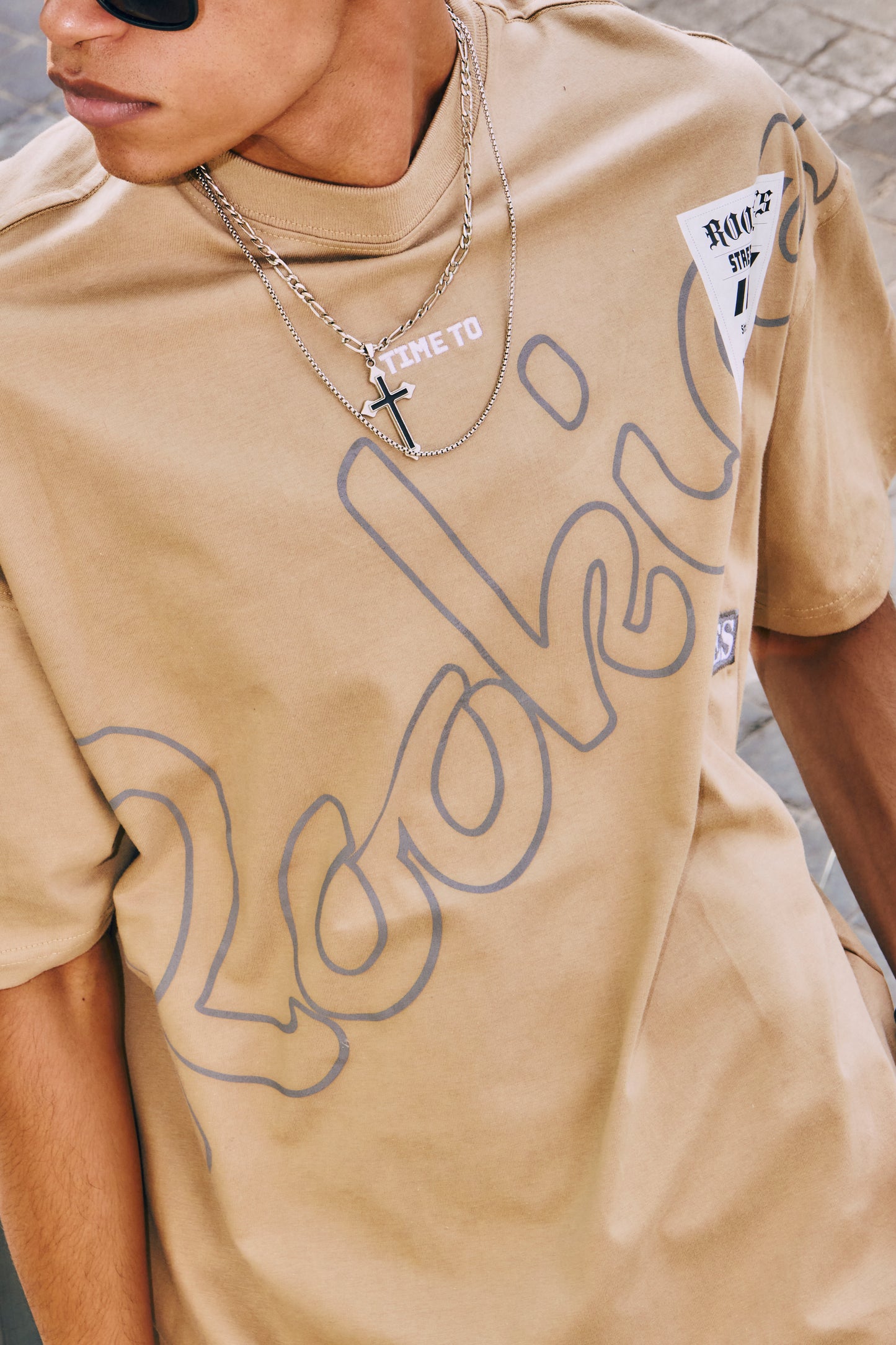 Playera Time Kaki