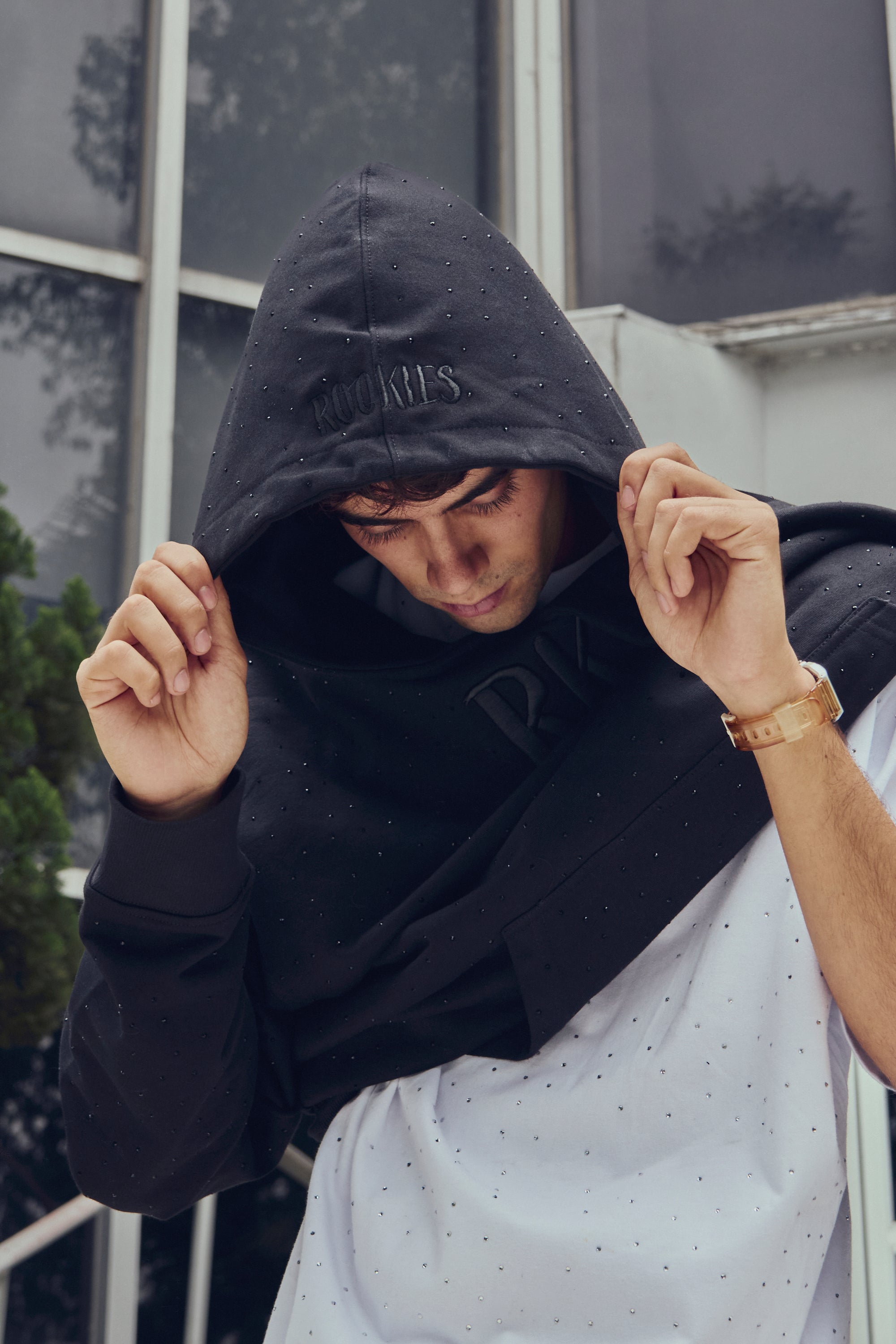 Sudadera Full Black Diamonds
