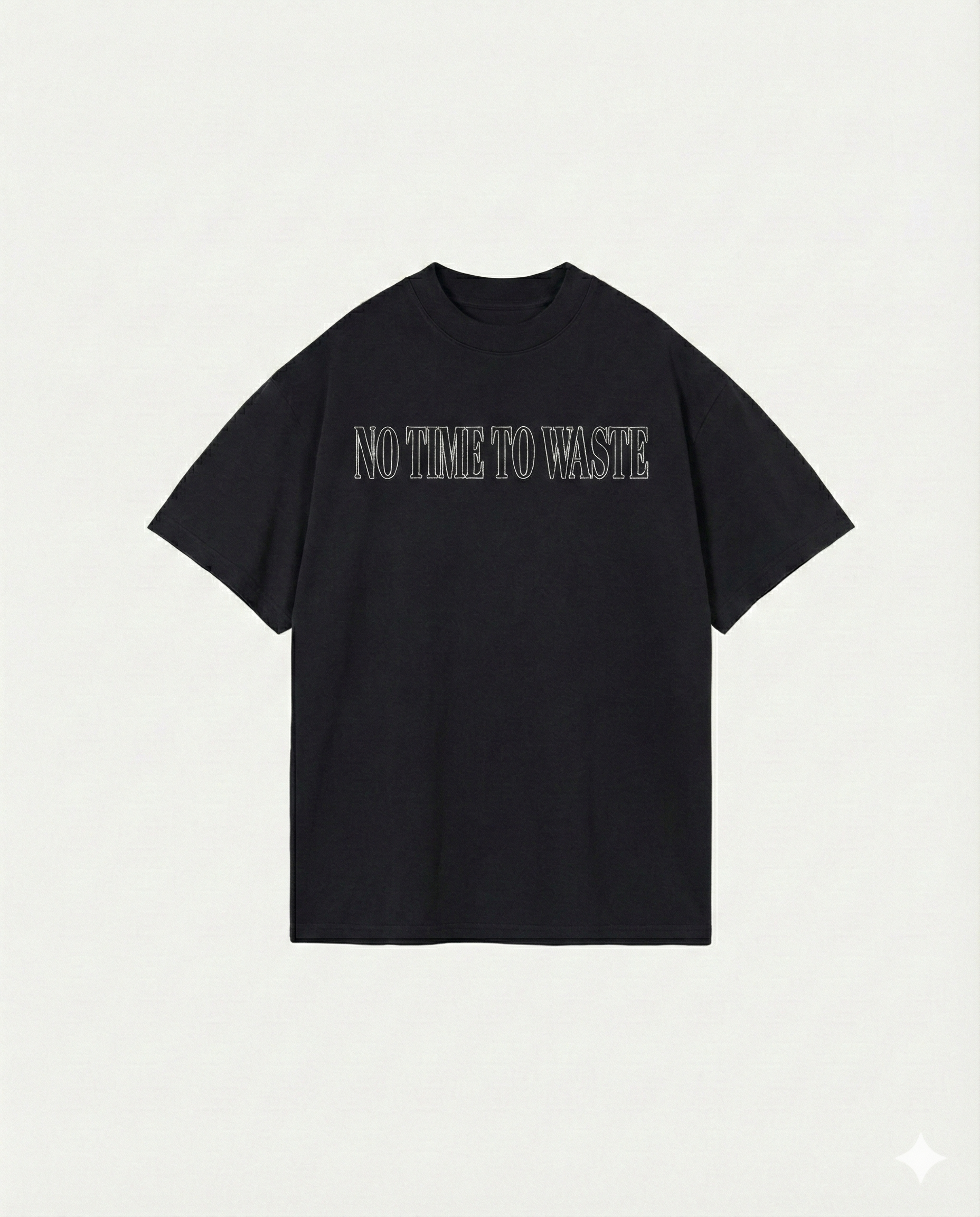 Playera No Time To Waste Black