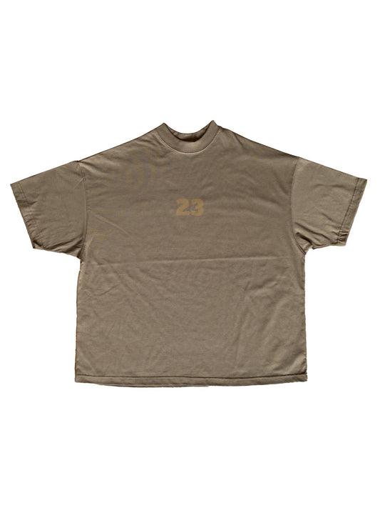 Playera Collage Beige Bordado