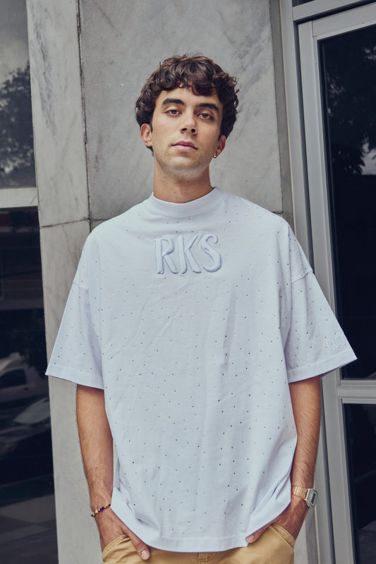 Playera Diamonds White Full