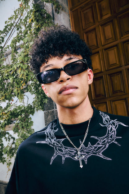 Playera Spine Crown Black