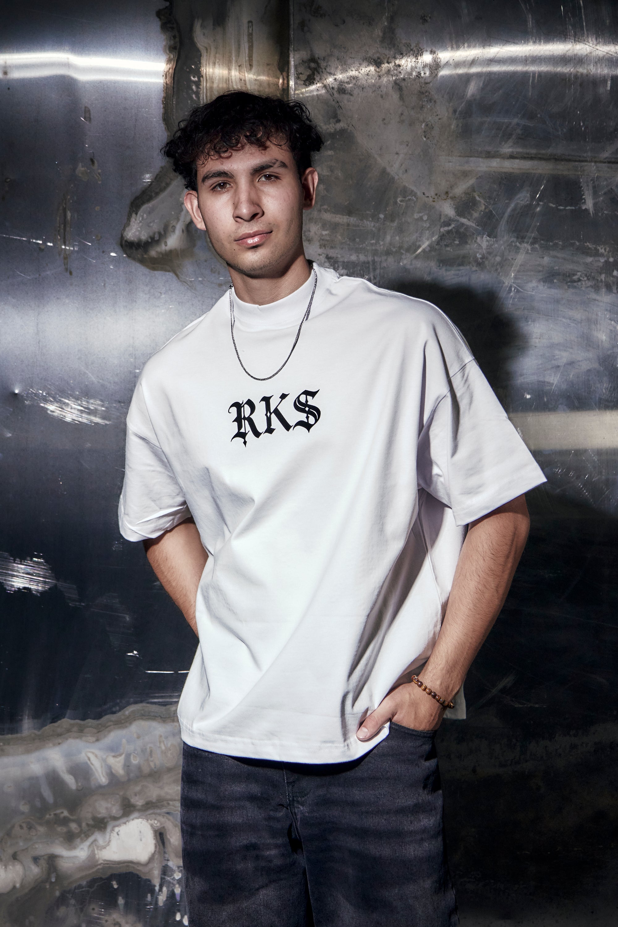 Playera Cross Shiny White