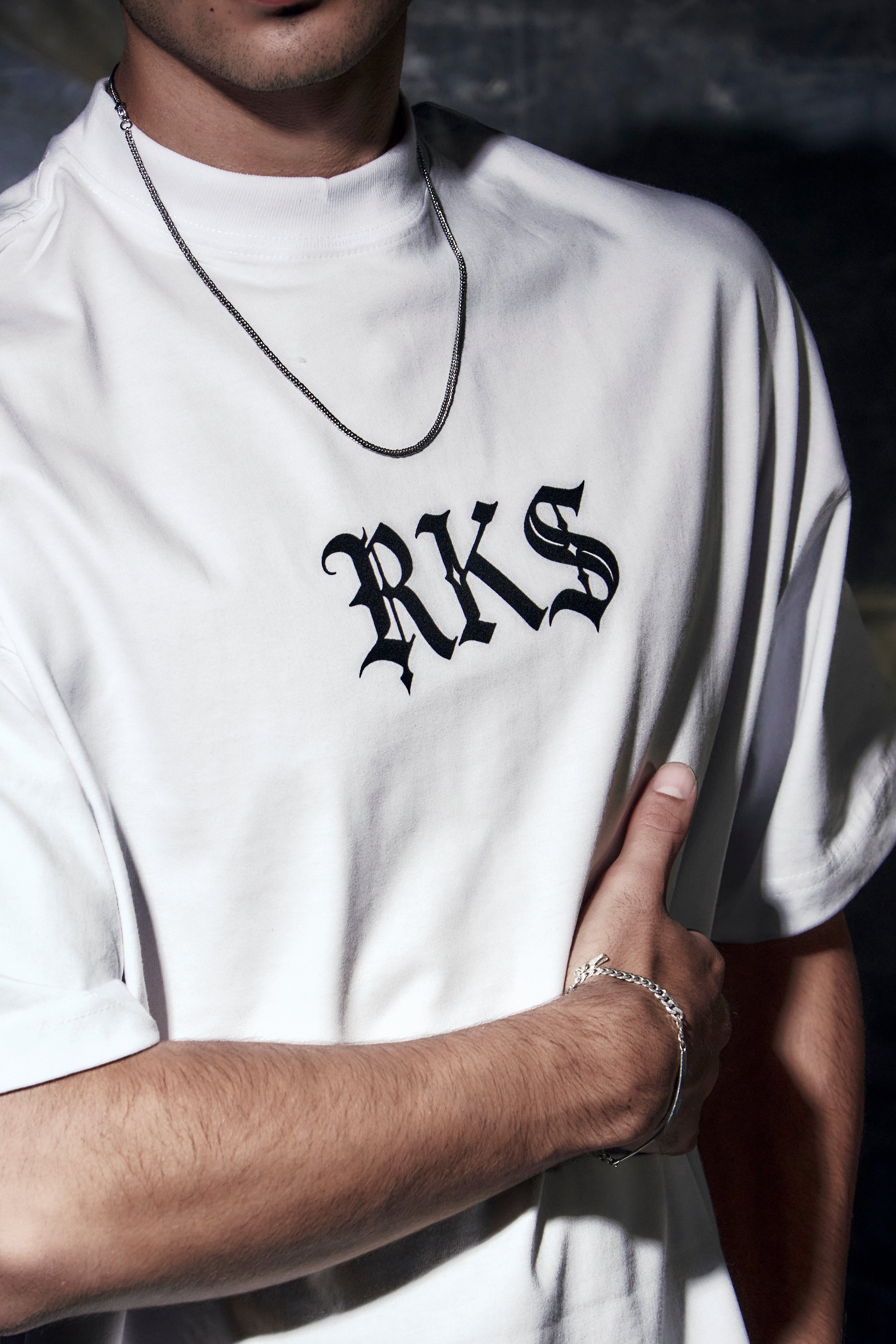 Playera Cross Shiny White