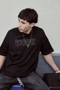 Playera Flames Black Recorte