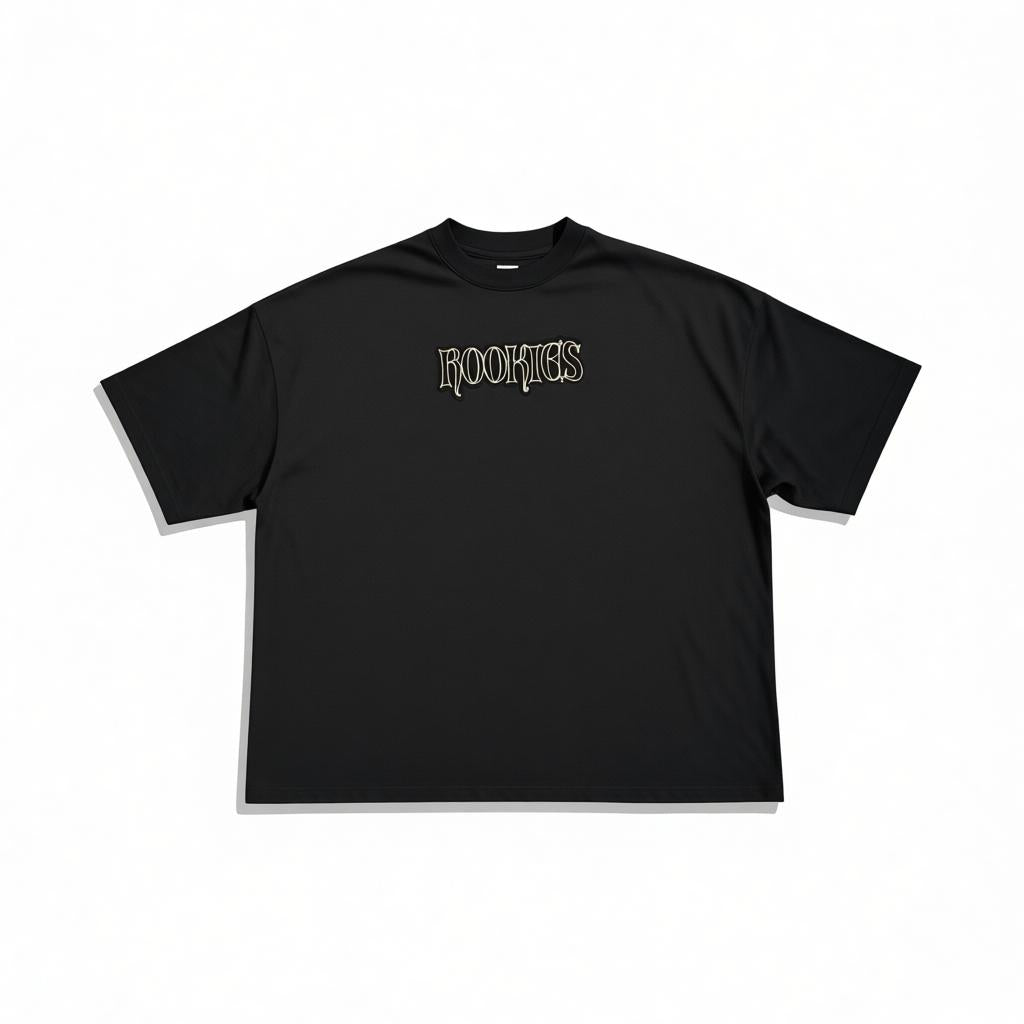 Playera Flames Black Recorte